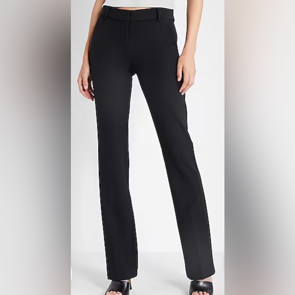 Express Editor Boot Mid Ris Pants - image 1